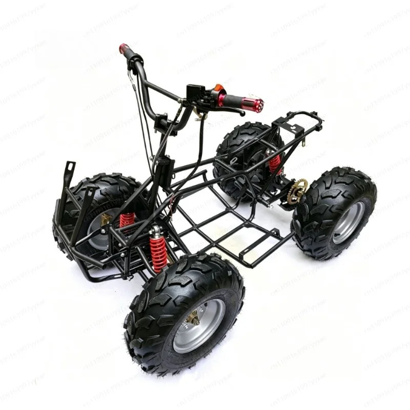 Modified ATV Quad Full Set Accessories, Frame Suspension Rear‑Axle Assembly with 8‑Inch Off‑Road Tires