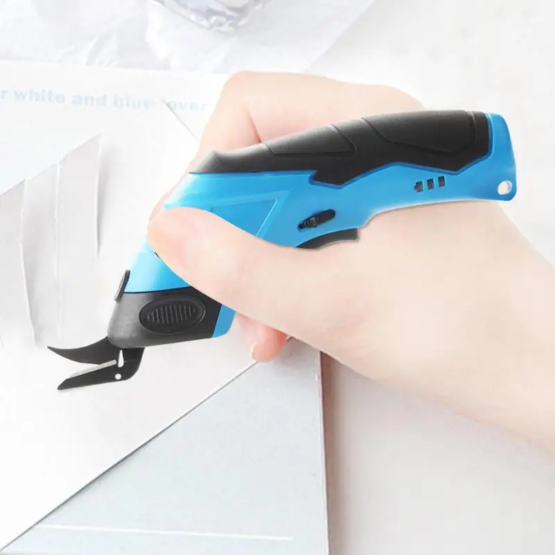 Electric Fabric Cutter USB Rechargeable Cordless Scissors Multipurpose Fabric Scissors Carpet Cutter Tool For Leather Cardboard