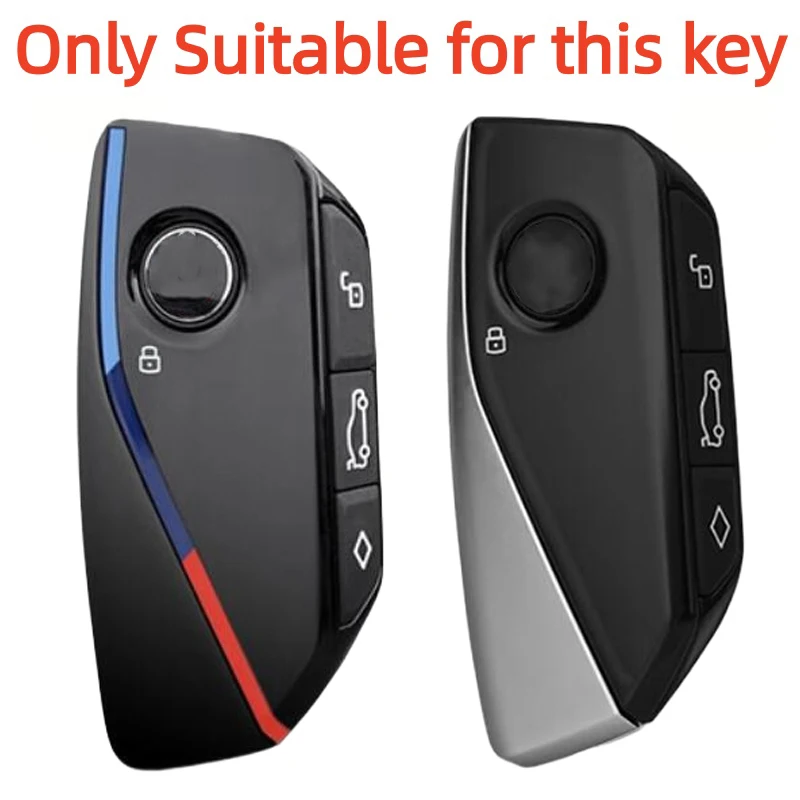 New Silicone Car Remote Key Case Cap Cover Shell Keychian Fob Holder for BMW Series 7 735i 740Li X7 X1 U11 2023 I7 G07 LCI XM