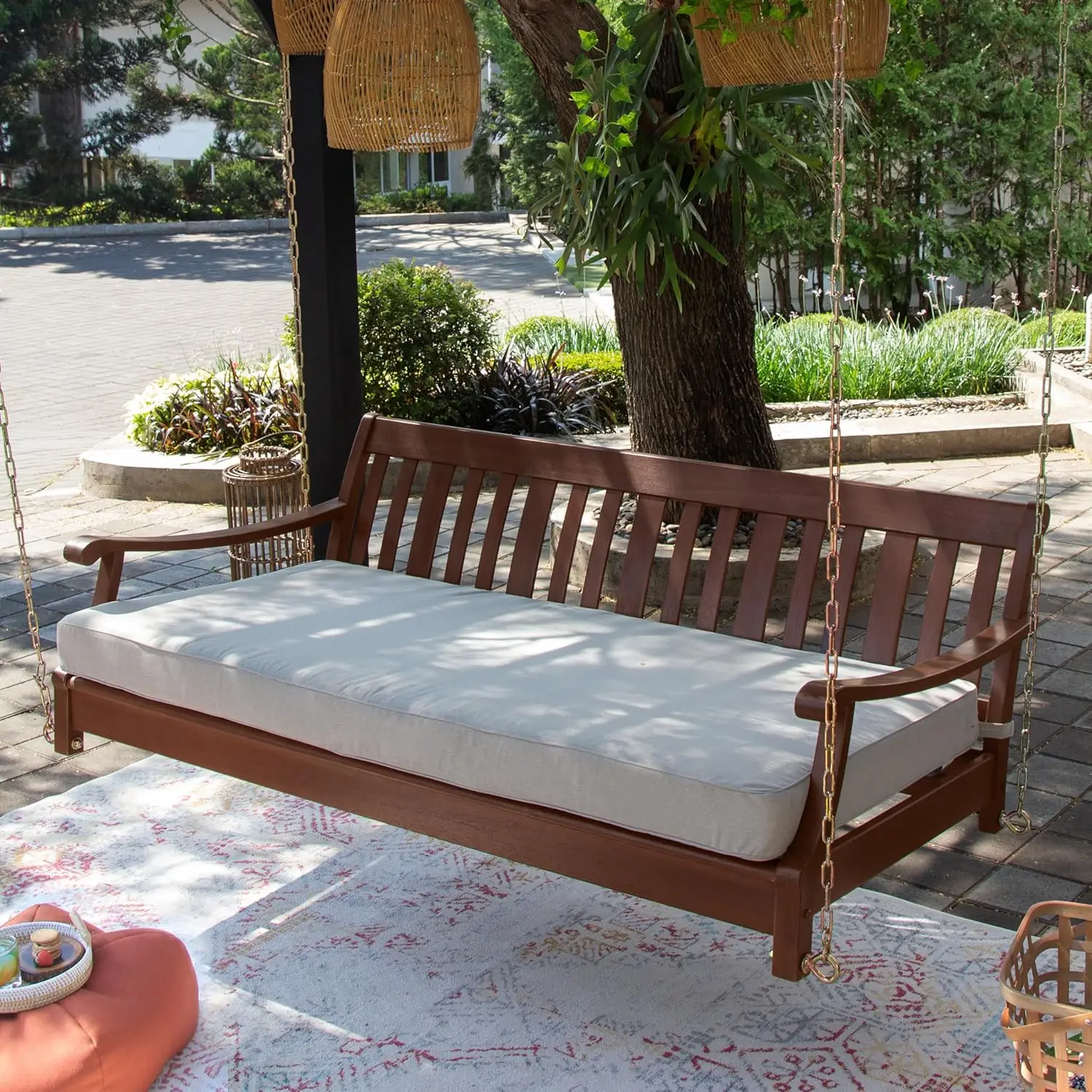 

Cambridge Casual Como Solid Wood Outdoor Swing Daybed