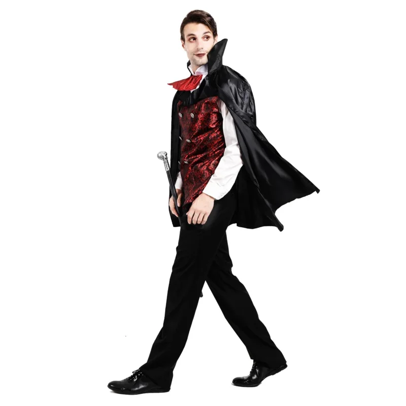 Eraspooky-Costume d'Halloween pour Adulte, Vampire Gothique Médiéval Everak, Effrayant, Dracula, Cosplay, Cape, Pourim, Carnaval, ix, Habillage