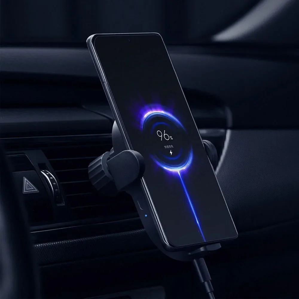 Original Xiaomi Wireless Car Charger 30W Max Wireless Fast Flash Charging Support Power-Off and Inductive Expansion Phone Holder