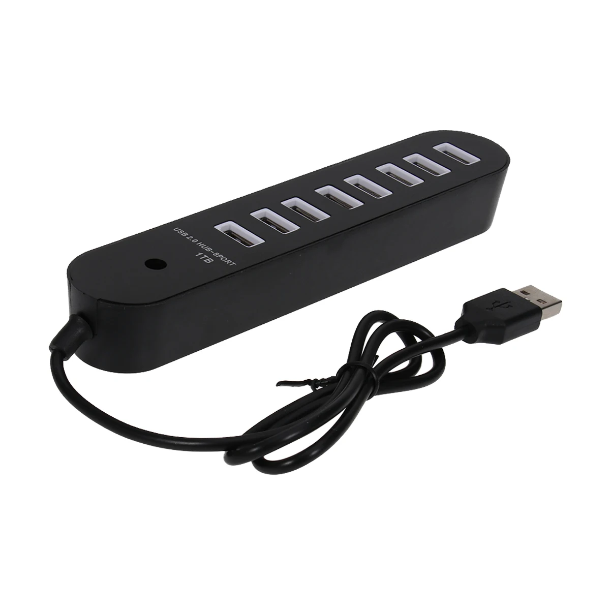 8-Port USB 2.0 Hub High-Speed Compact USB C Adapter Portable Laptop Computer Tablet Phone Long Strip Power Strip Type C Hub