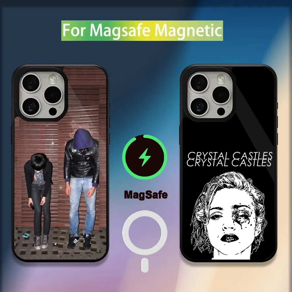 

Crystal Castles Band Alice Glass Phone Case For iPhone 16,15,14,13,12,11,Plus,Pro,Max,Mini Magsafe Magnetic Wireless Charging