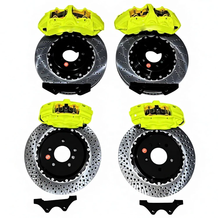 Aplus Front and Rear Big Brake Kit with 420/370mm Rotor and 10pot/1pot Calipers Carbon Ceramic