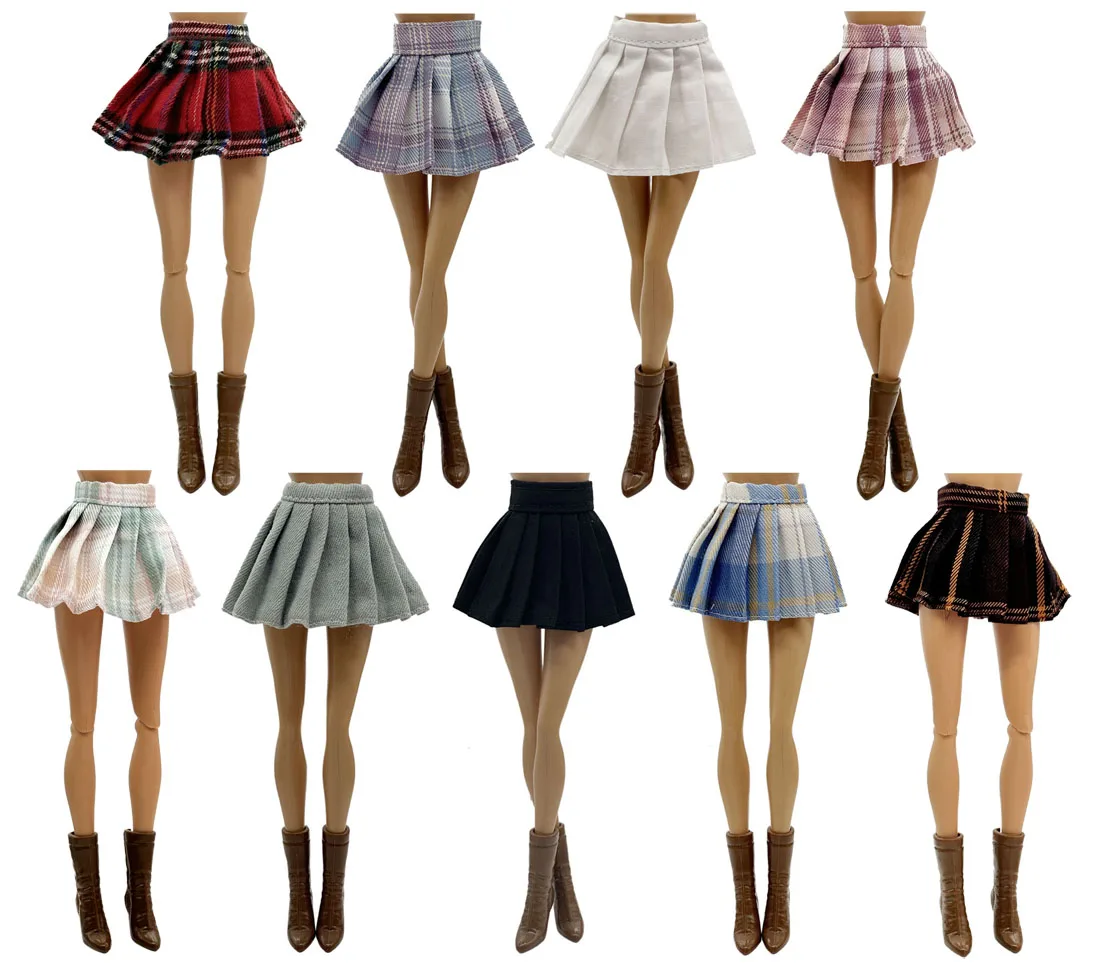 Multi Style Fashion Pleated Skirt for 11.5 Inch 30cm Doll Many Style for Choice Gifts for Girls Doll Accessories
