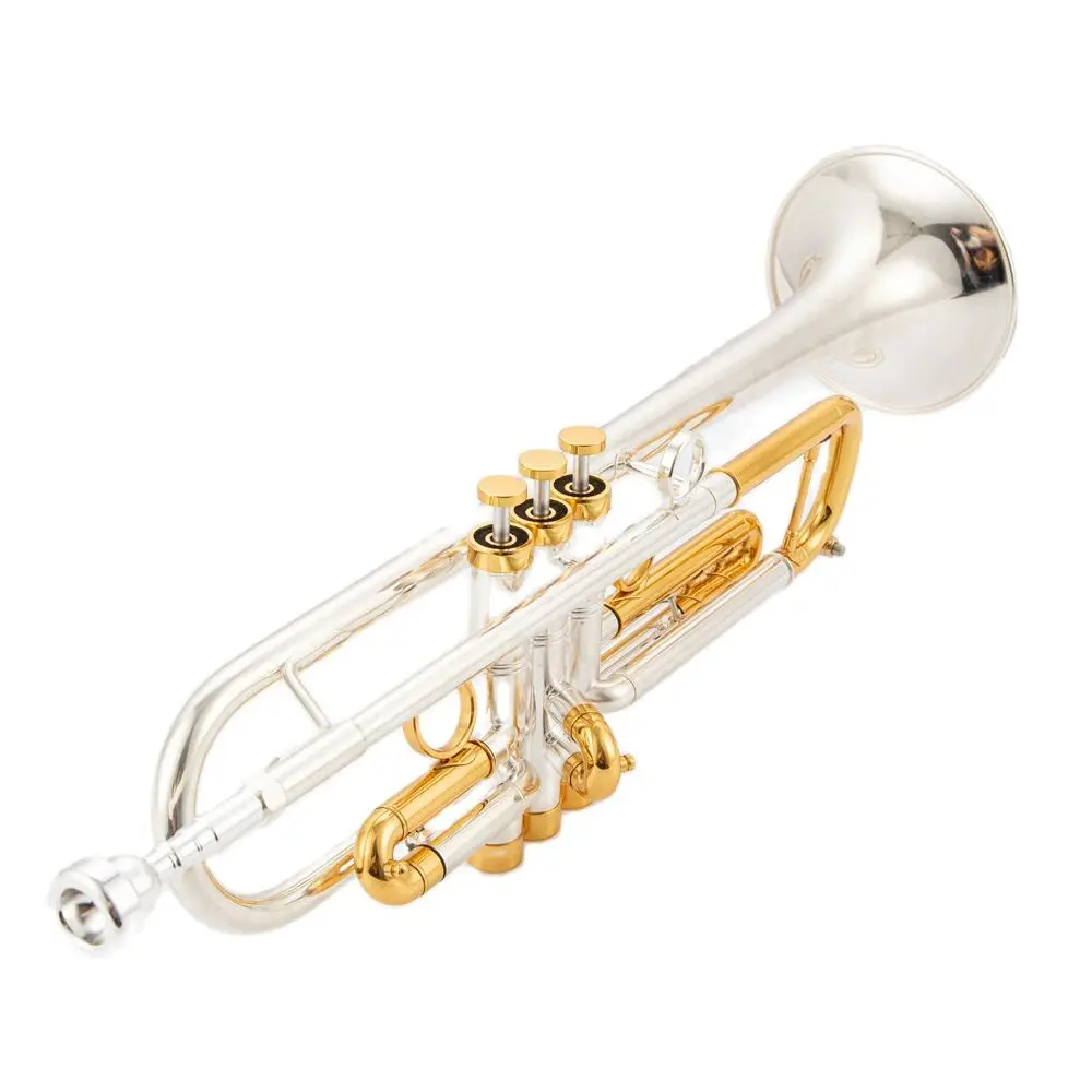 Trumpet Standard Brass Trumpet Retro Copper B Flat Trumpete with Mouthpiece and Case Accessories