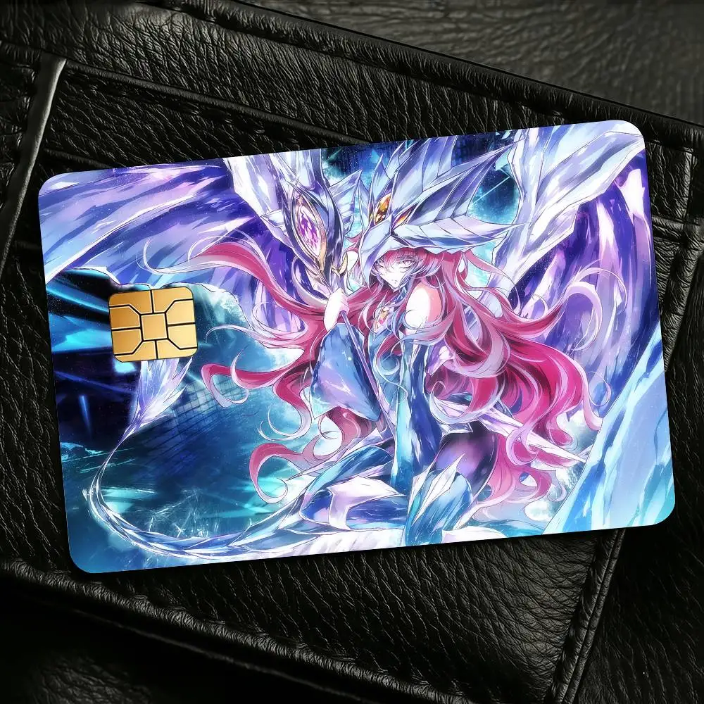 Anime Y-Yu-Gi-Oh Credit Skin Cover Card Stickers 4PCS Film Bus Pass Front Decoration Bank Debit Waterproof