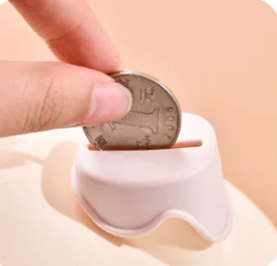 Creative DIY Money Banking Toy Piggy Bank Coin Saving Pot Storage Box With Lock Key Desktop Ornament Christmas Gift