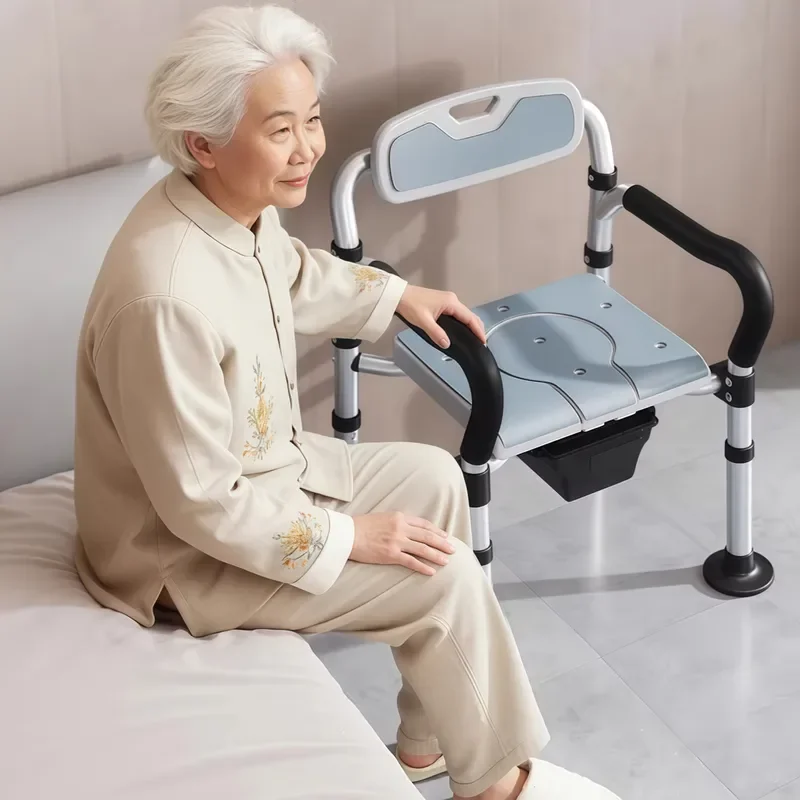 The elderly bath stool non-slip bathroom special bath chair toilet pregnant women folding shower chair elderly toilet chair