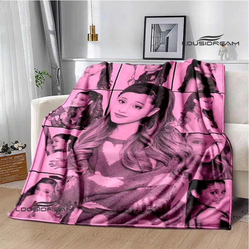 Singer Ariana grande coperta stampata flangia coperta calda coperte morbide e confortevoli fodere per letto cubre cama regalo di compleanno