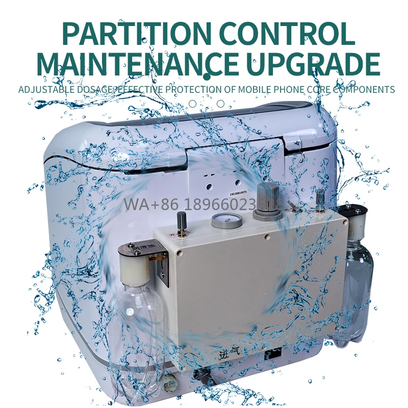 16 Min Automatic High-Speed Dental Handpiece Cleaning Machine with Integrated Lubrication  Lubricant Cleaner 15 Holes
