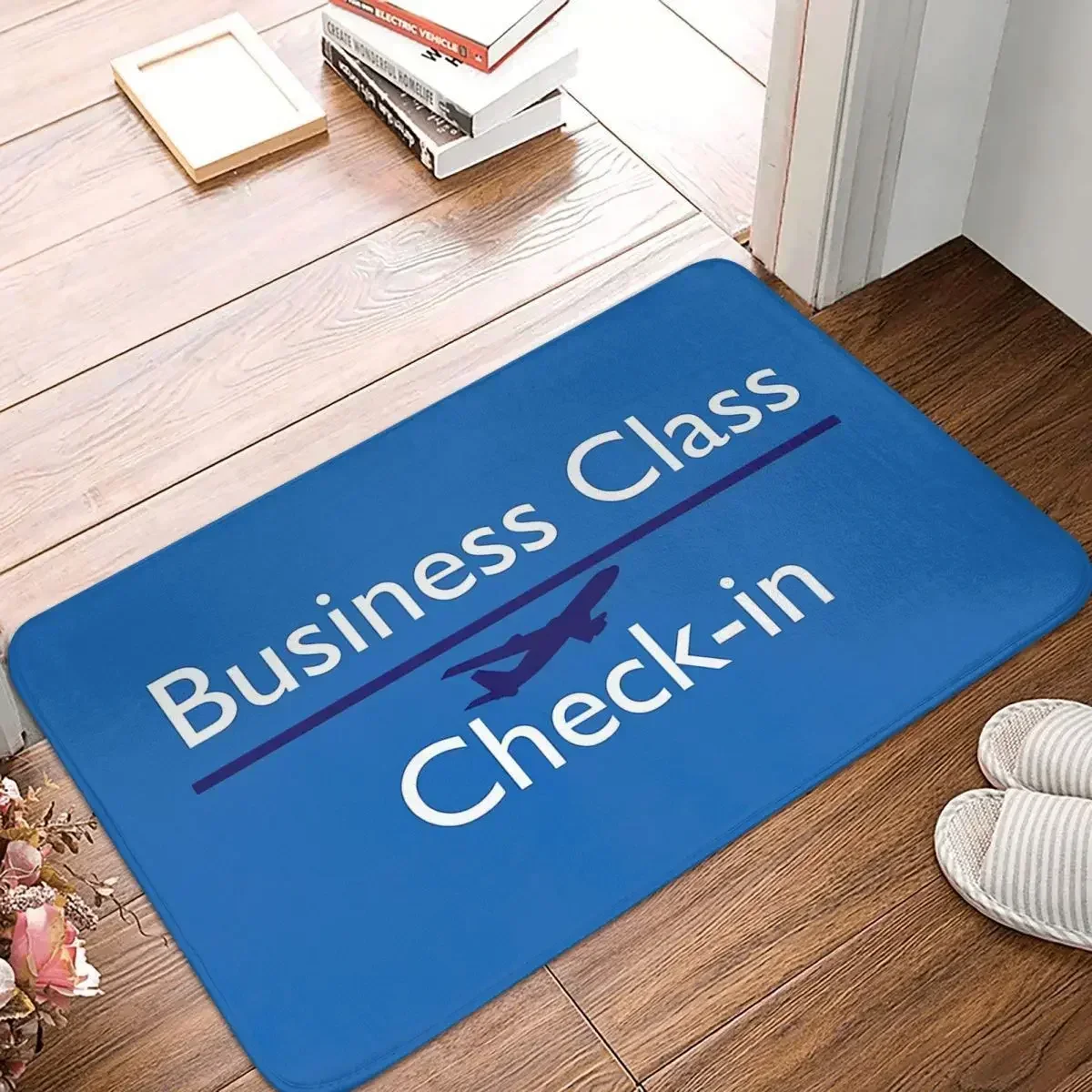 Aircraft Airport Bathroom Mat BUSINESS CLASS Check-in Doormat Kitchen Carpet Entrance Door Rug Home Decor