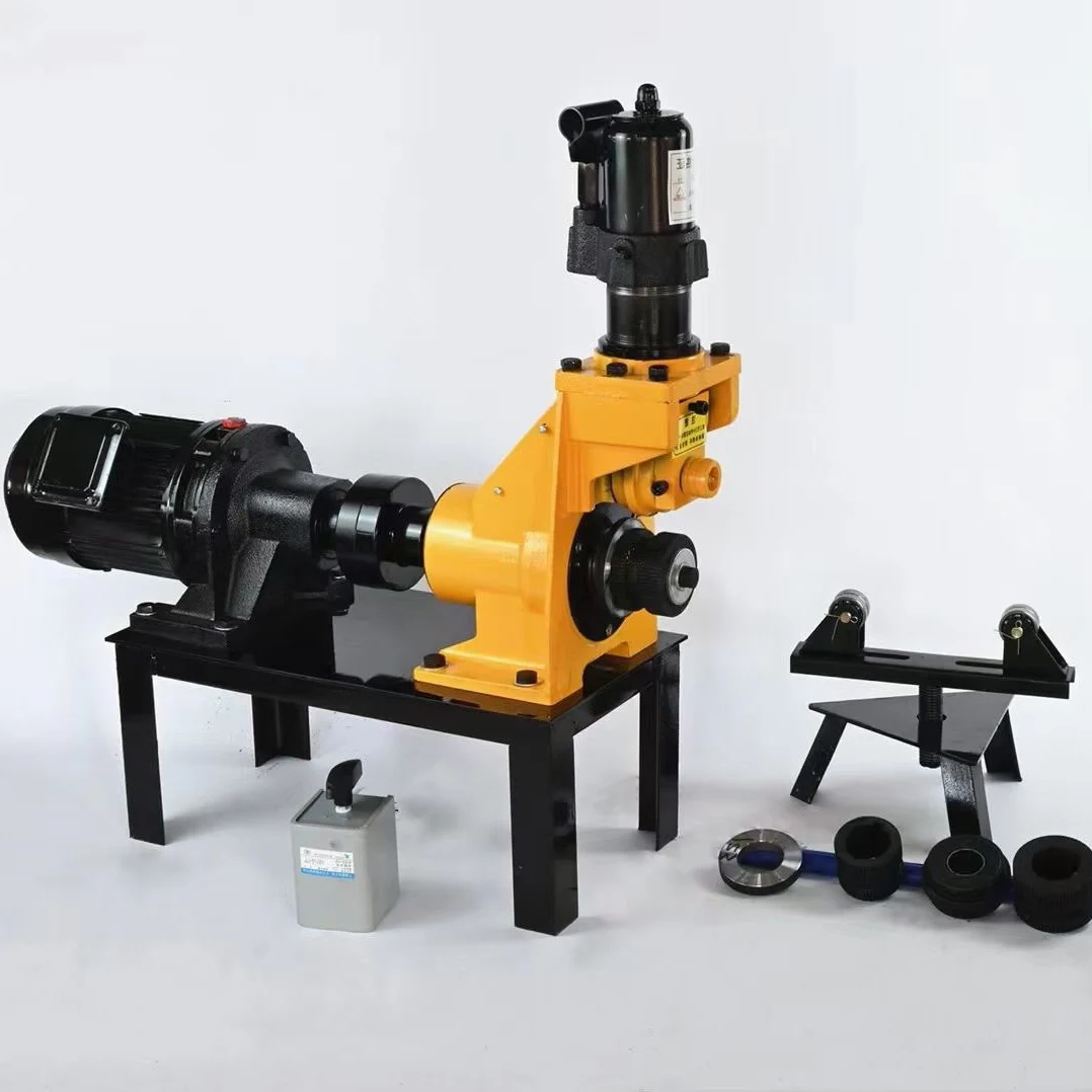 Seamless Pipe Cutting Adjustable Depth Pipe Groover 2'' to 12'' Inch Hydraulic Tube Roll Grooving Machine