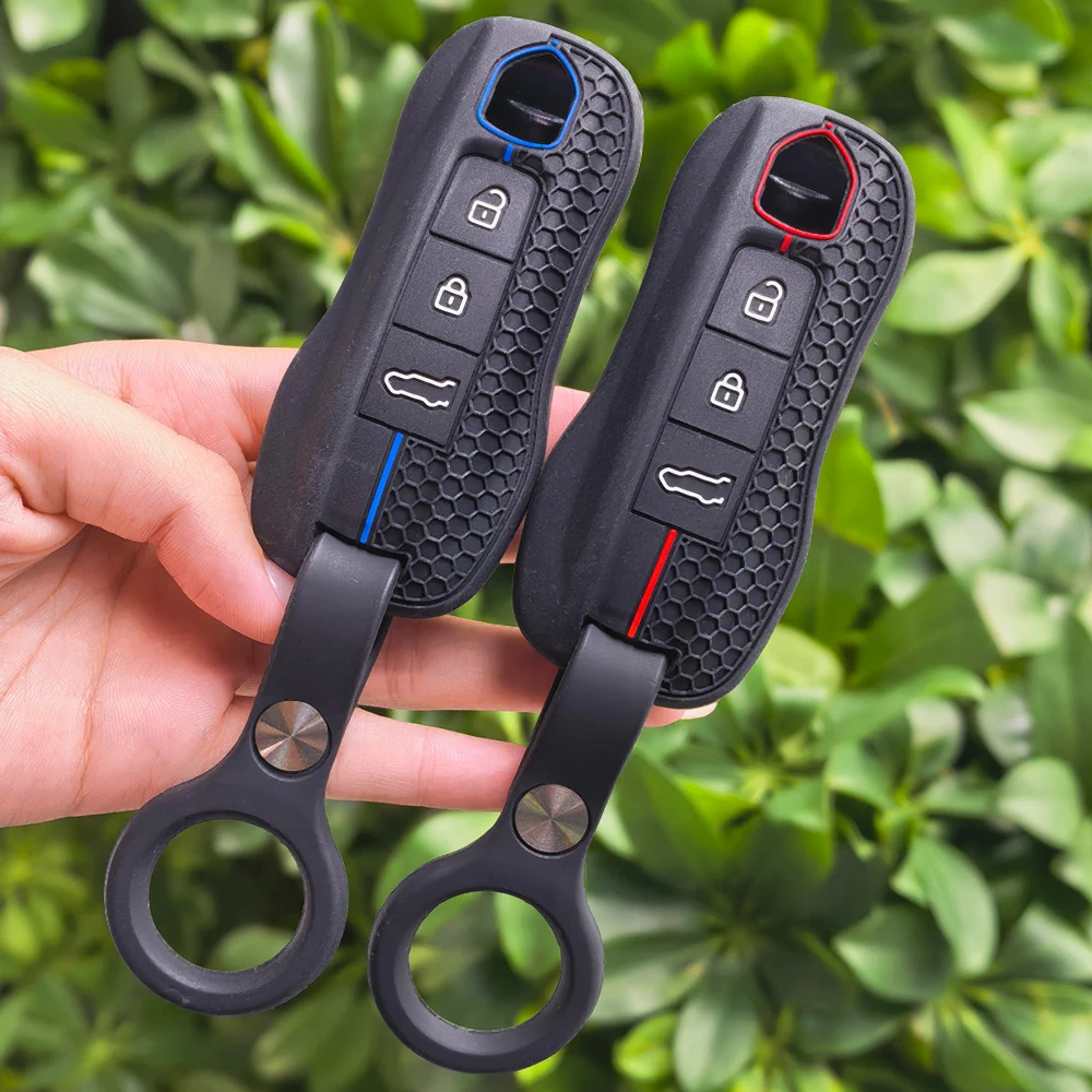 New Car Key Case Shell Cover Fob For Porsche Cayman 911 Panamera Cayenne 718 Macan Boxster Kuvi Protect Keycase Accessories