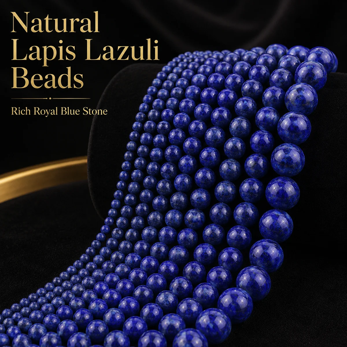 16-45Pcs 4-12mm Lapis Lazuli Round Natural Stone Beads for Jewelry Making DIY Accessories Bracelets Necklaces Various Jewelry