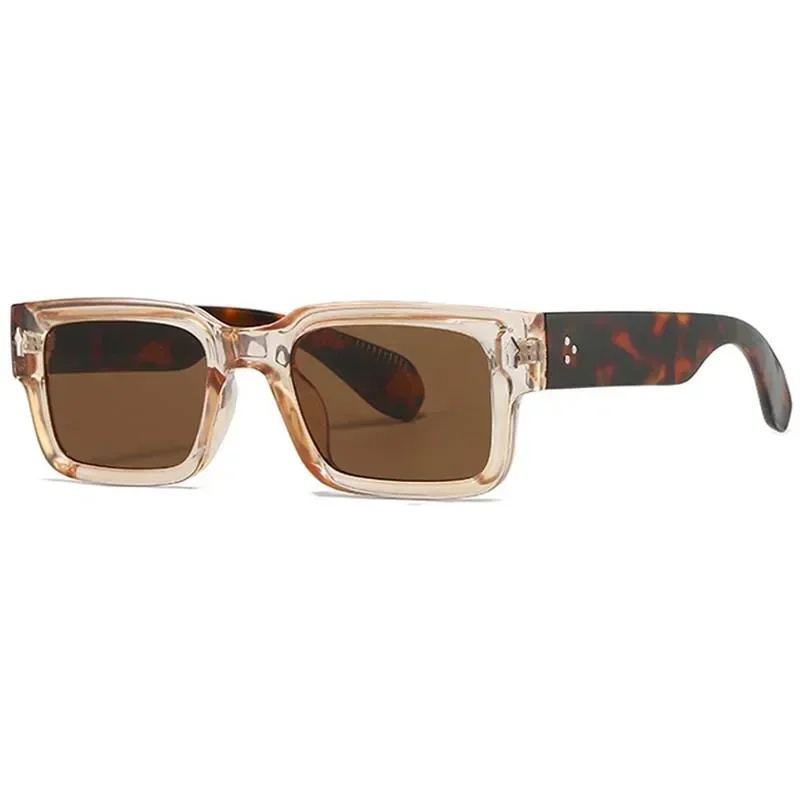 New Rectangle Sunglasses Women Men Beautiful Brand Designer Colorful Sun Glasses Female Male Square Frame Outdoor Eyewear