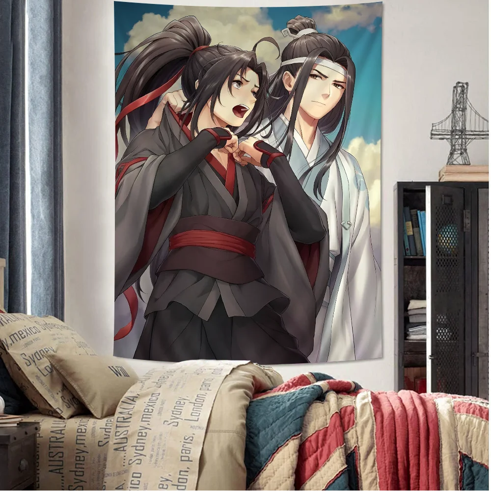 

Mo Dao Zu Shi Anime Tapestry Hanging Tarot Hippie Wall Rugs Dorm Wall Hanging Sheets