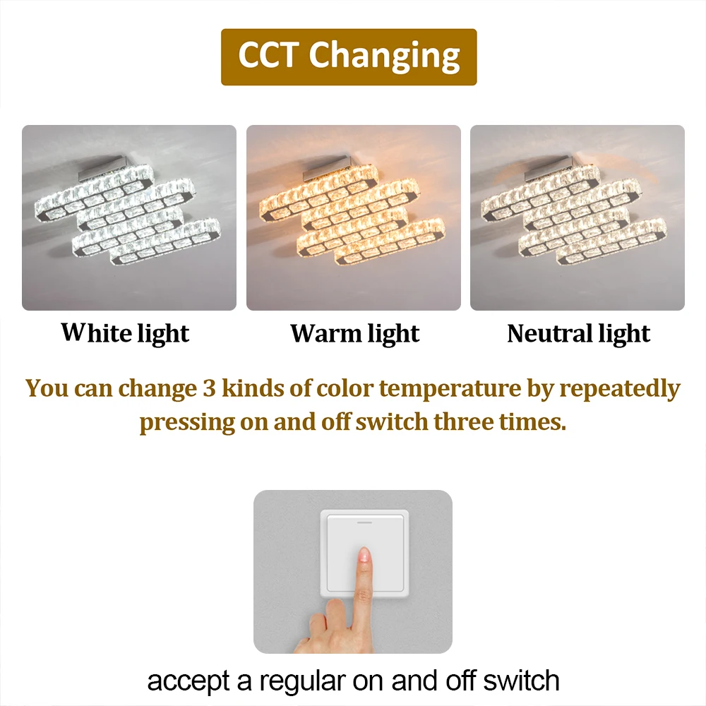 Moderne Decke Lampe Luxus Kristall Led Kronleuchter Nordic Wohnkultur Beleuchtung Glanz Wohnzimmer Esszimmer Schlafzimmer Lumin Leuchte – Detail 11