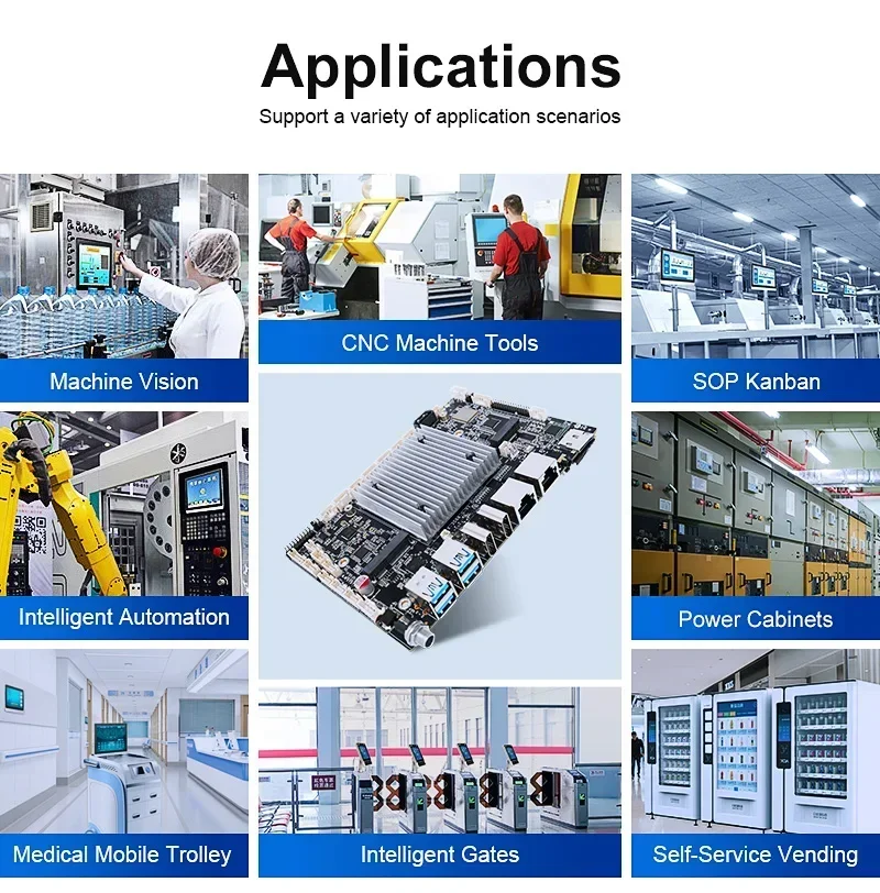 Fornecimento de fábrica ODM incorporado placa de sistema industrial 8GB DDR3 Octa-Core Mainboard RK3588 Industrial android placa-mãe