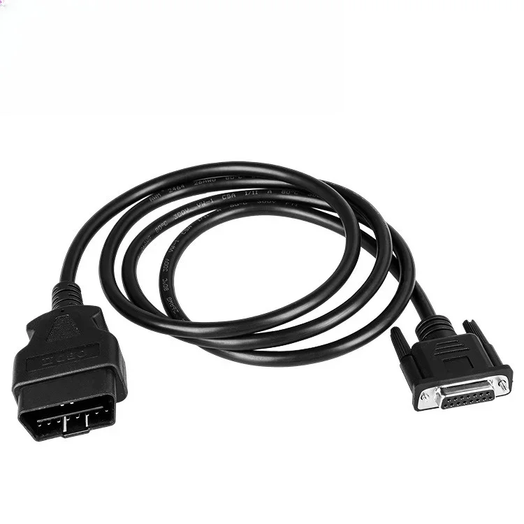 Automobile OBD2 16Pin male to DB15Pin female diagnostic equipment transfer extension cable