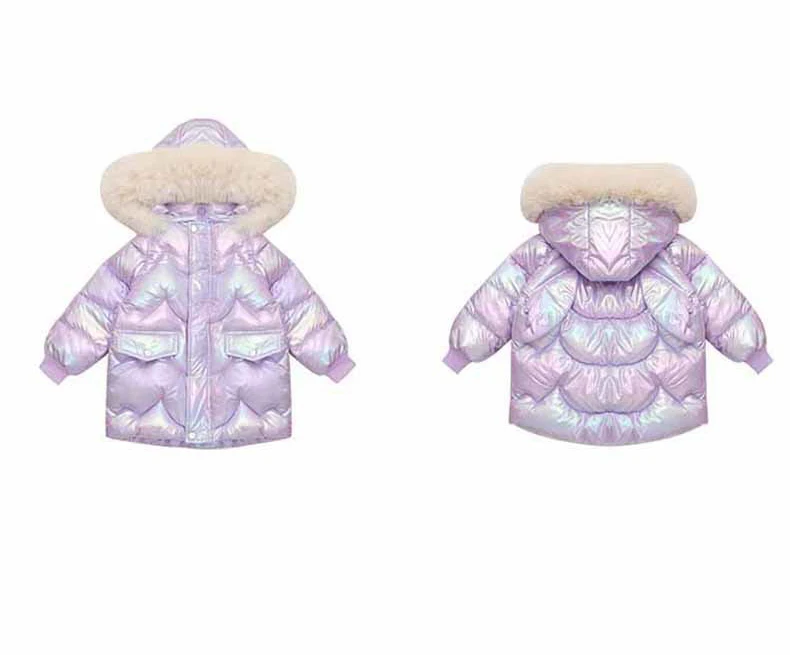 2-10 Jahre Winter-Mädchenjacke mit süßen Flügeln, warmem Pelzkragen, Prinzessinnenmantel mit Kapuze, Reißverschluss-Parka, Schneeanzug, winddichte Oberbekleidung – Detail 18