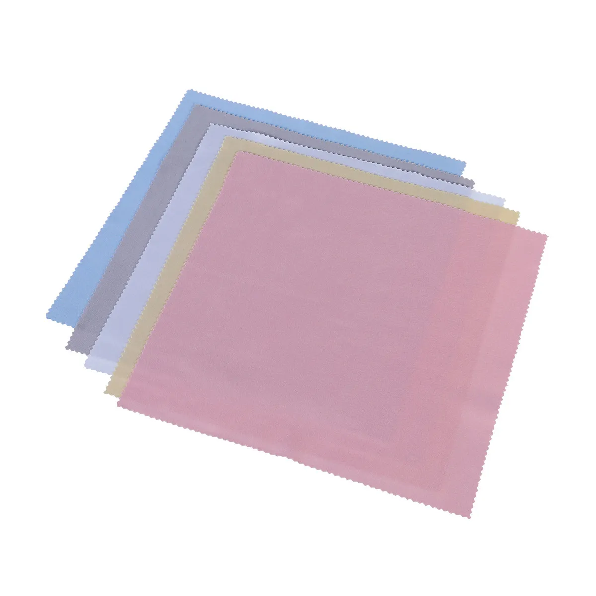 5Pcs 20x20cm Microfiber Cleaning Cloth Pocket Size Scratch Free Streak Free for Delicate Surfaces LCD LED OLED Screens Glasses
