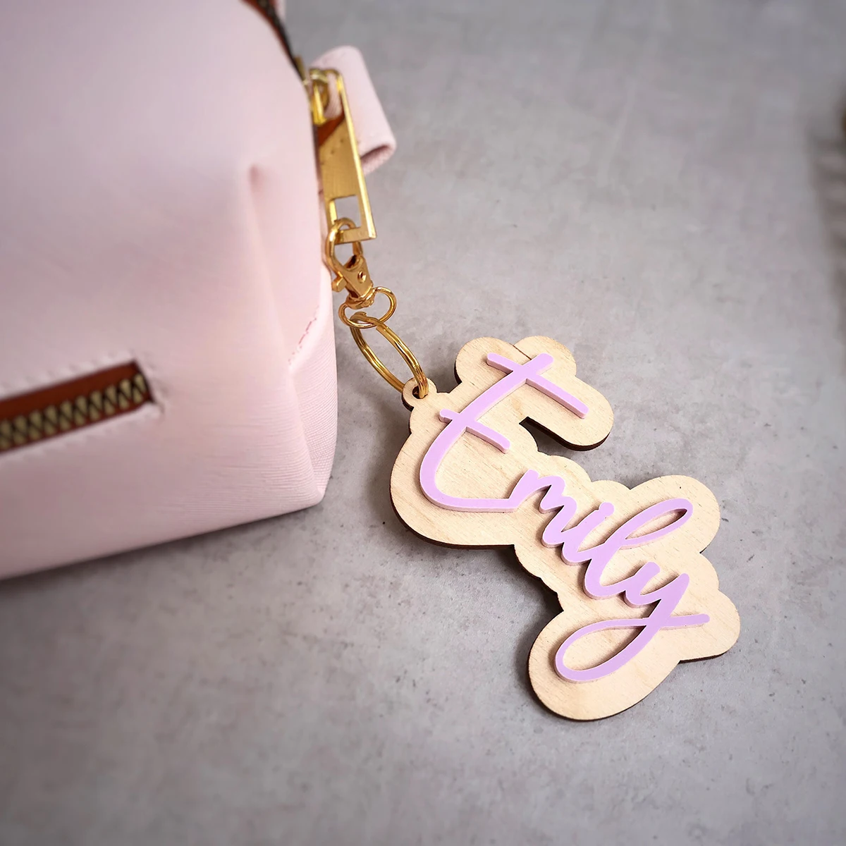 Acrylic Keychain Personalized, Custom Name Charm, School Tag, Backpack, Diaper Bag Tag, Lunchbox Accessories autumn and winter