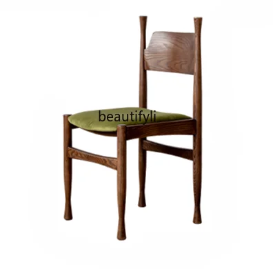 Peacock Chair Home Nordic Solid Wood Mid-Ancient Dining Chair Simple Retro Coffee Shop Dining-Table Chair Furniture furniture