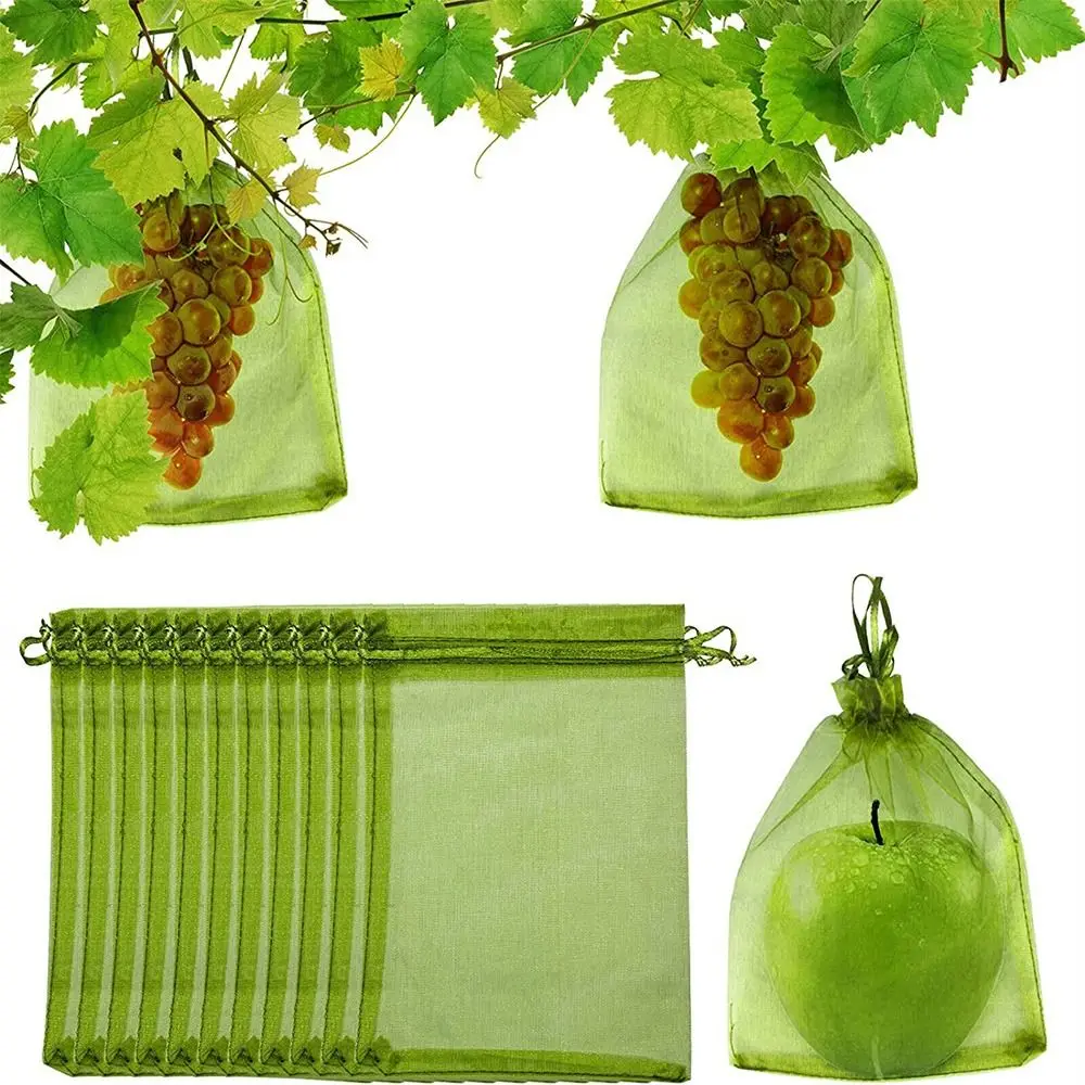 

Anti Insect Protecting Plant Flower Vegetable Drawstring Plant Caver Bags Plant Protection Bag Fruit Net Bags Mesh Protect Bag