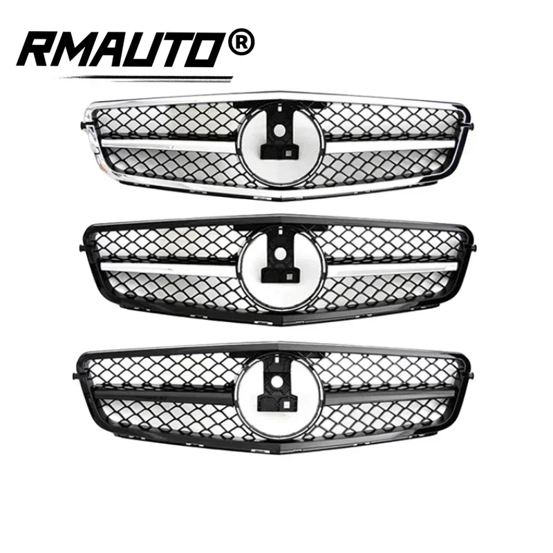 RMAUTO C63 AMG Style Car Front Bumper Grille Racing Grill For Mercedes W204 C200 C250 C350 2007-2014 Car Accessories Body Kit