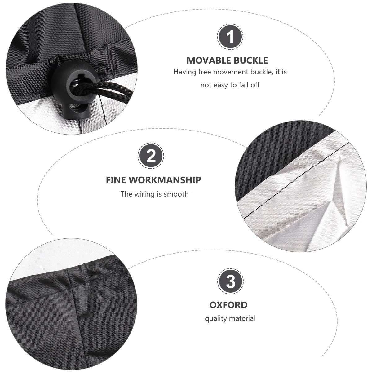 

Waterproof BBQ Grill Cover Oxford Cloth Durable Fade Resistant Rip Resistant UV Protected Outdoor Stove Rain Cover Kitchen