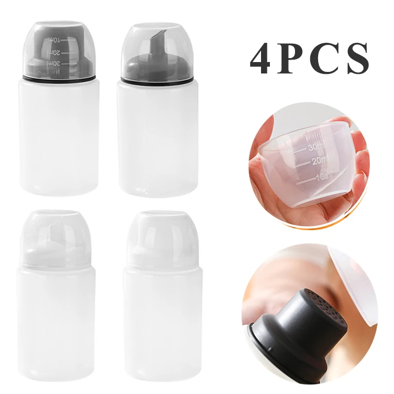 4pcs Squeeze Bottles Condiment Bottles with Nozzles Ketchup Salad Sauce Squeeze Bottle Dispenser Kitchen Tool Dressing Bottle