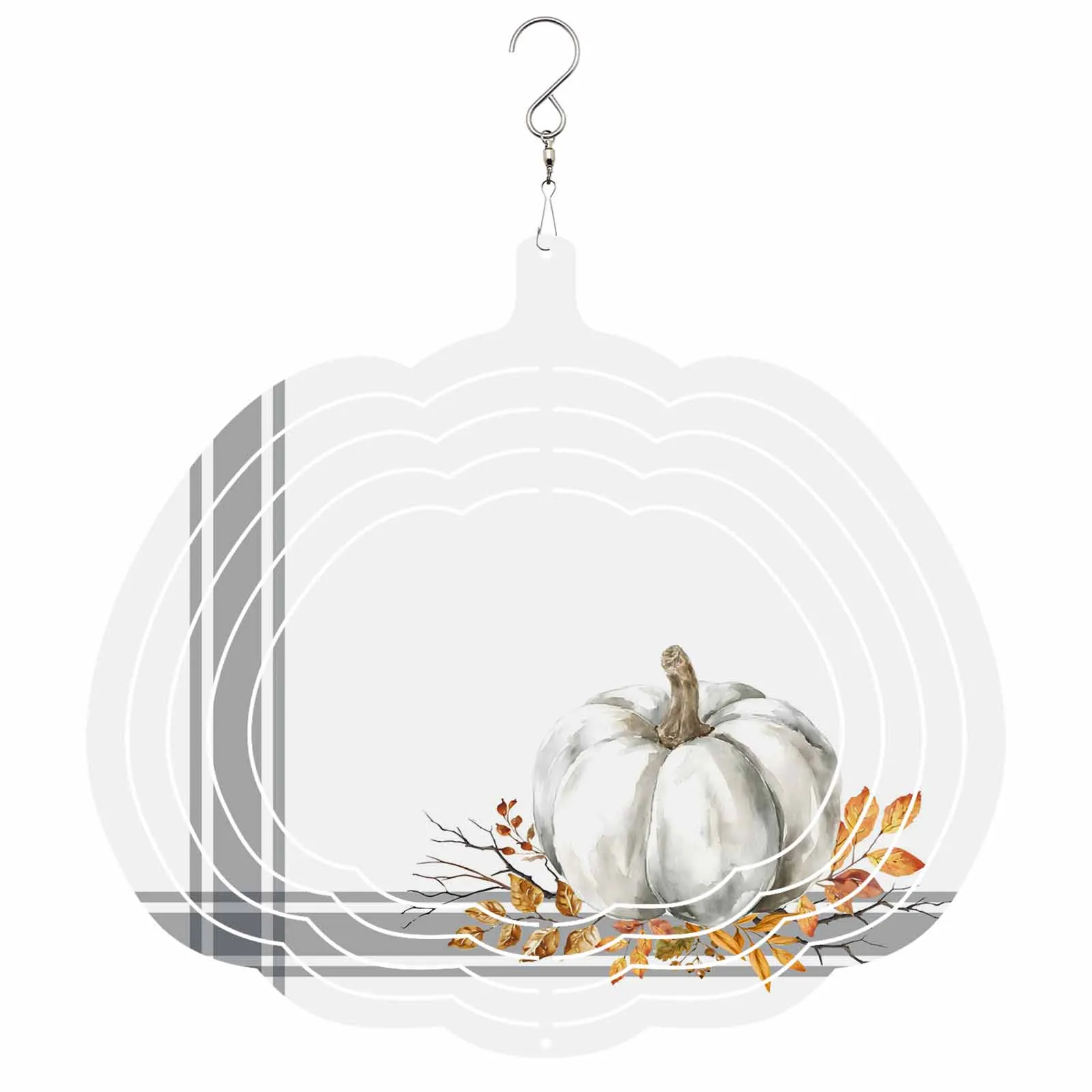 

Фермерский дом, День Благодарения, тыква, подвесные украшения из нержавеющей стали для дома, 3D вращающийся ветровой спиннер