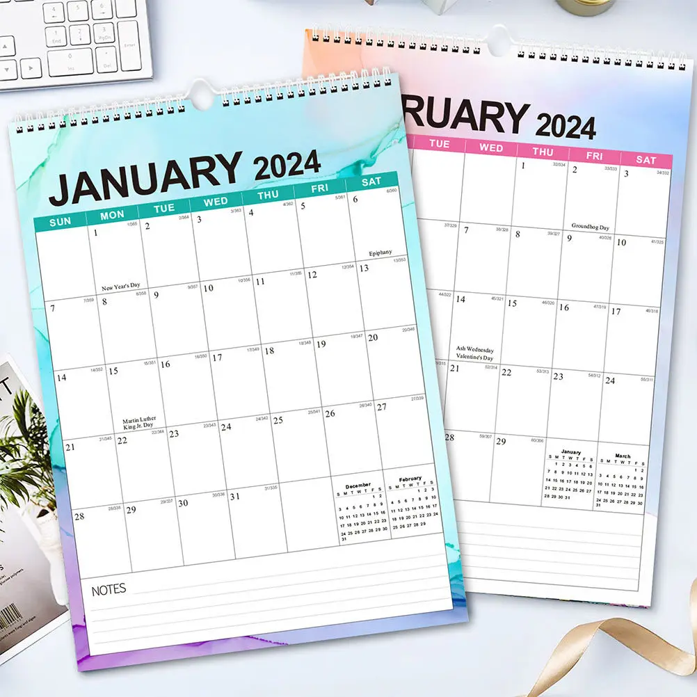 

2024-2025 Daily Use Monthly Wall Calendar for Home Office Room Holiday Planning Sturdy Reliable Material Affordable Appointment