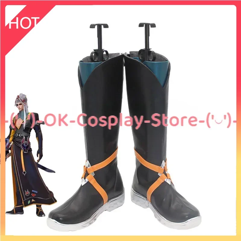 Yone Cosplay Shoes Game HEARTSTEEL LOL Cosplay Props Halloween Carnival Boots Custom Made