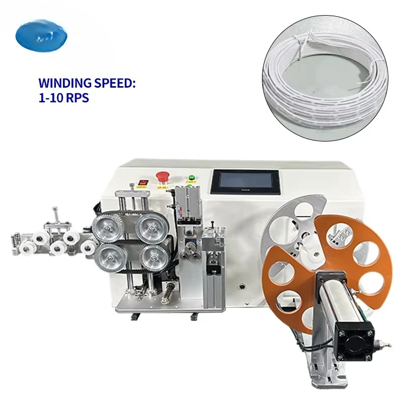 2026-Fully Automatic Fiber Optical Rope Winding Equipment Length Measuring Smart Electric Cable Coil Winding Machinery Machine