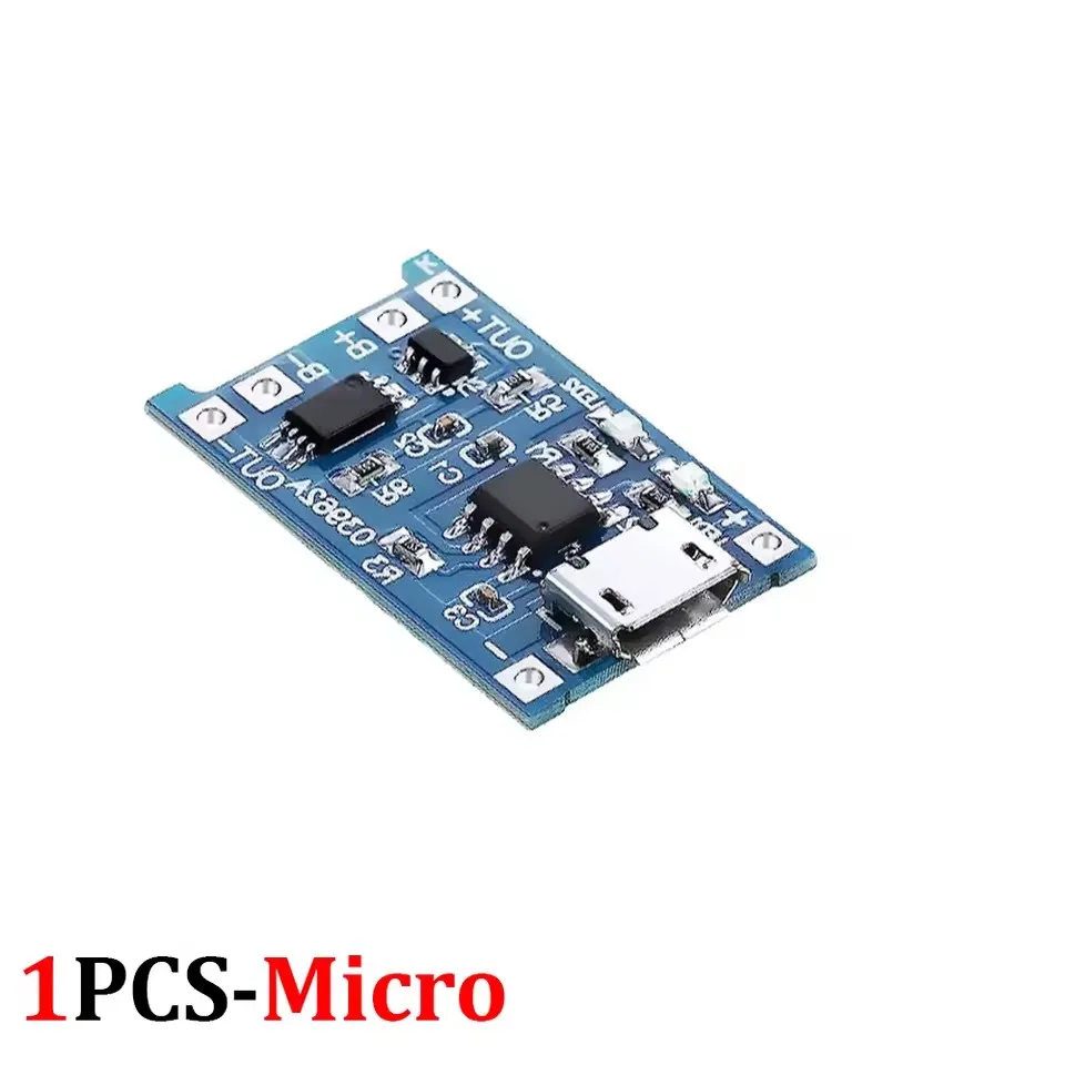 Typ-C Micro-USB-Schnittstellenanschluss 5V 1A 18650 Lithium-Batterie-Lademodul Ladeplatte mit Doppelschutzfunktionen
