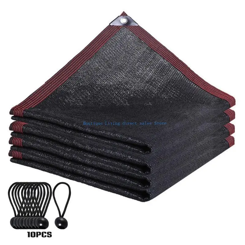 

90% Черный солнцезащитный клетчатый ткани тканевая крышка ленточной натуральной кромки садовые цветочные растения сеть