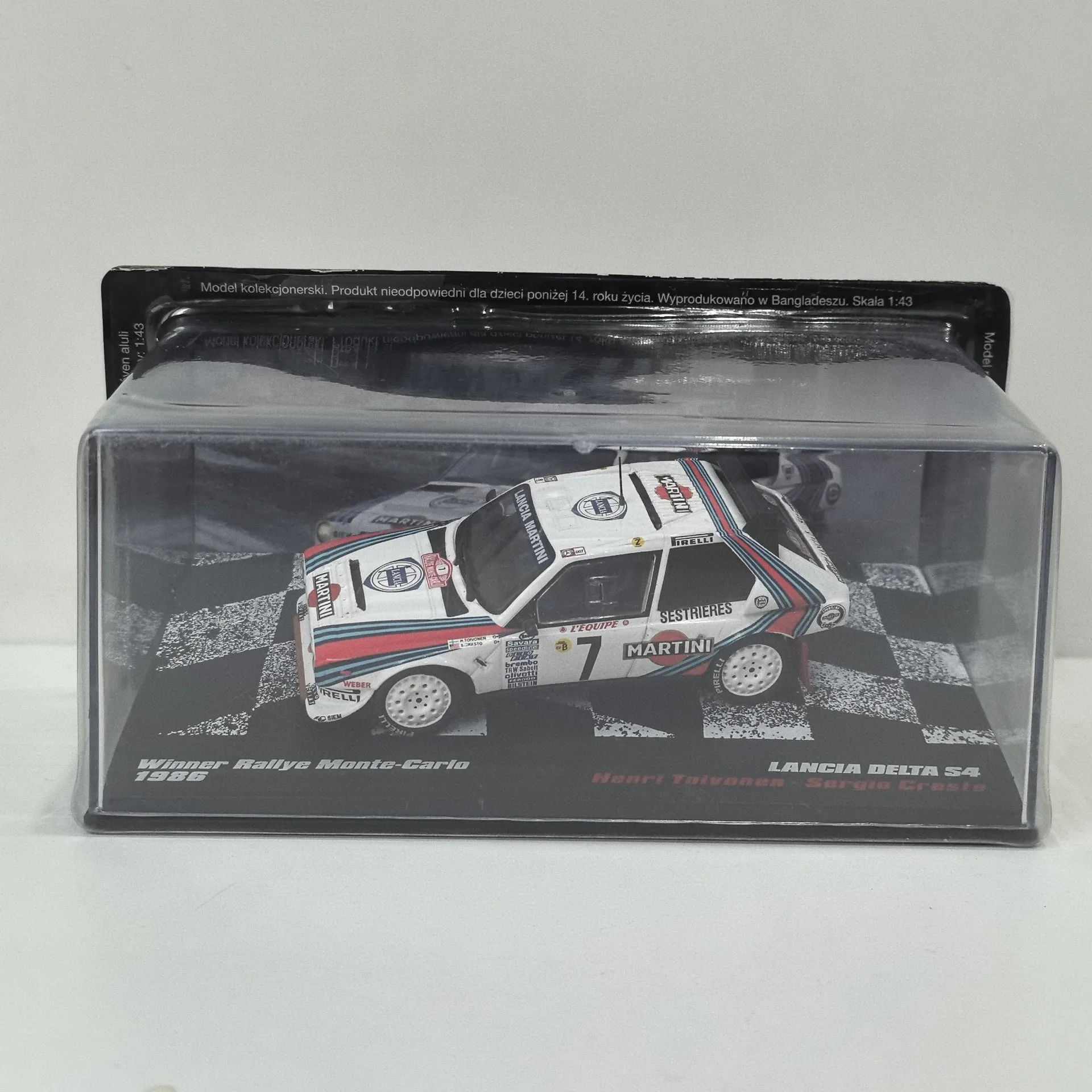 Diecast IXO 1/43 Scale LANCIA DELTA S4 # 7 1986 Racing 2N Alloy Car Model