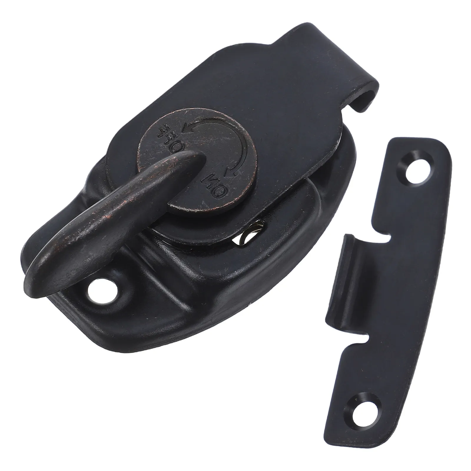 Iron Table Lock Buckle Connectors Leaf Latch Hardware Accessories Black for Dining Board Furniture Five Hardware