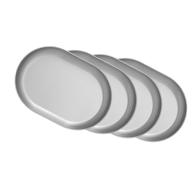 Stainless Steel Outdoor Plates/Basin Heat Resistant Camping Barbecue Essential JOMD