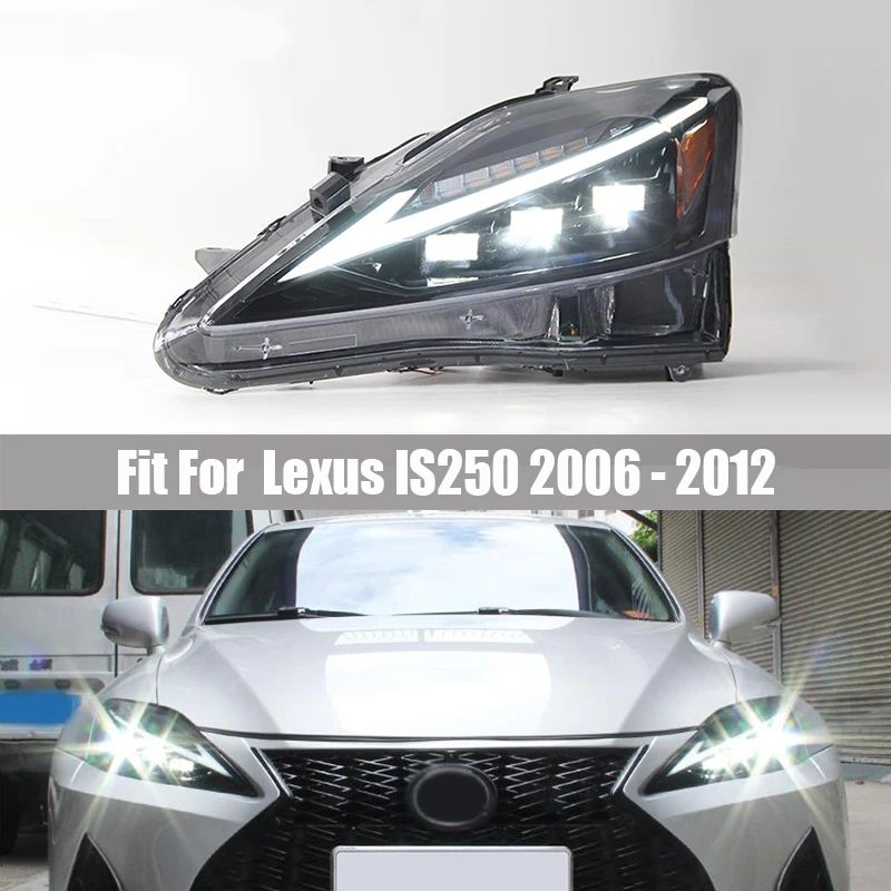 Headlight Assembly Suitable for Lexus IS250 2006 2007 2008 - 2012 Refitted LED Headlamp Daytime Running Lamp