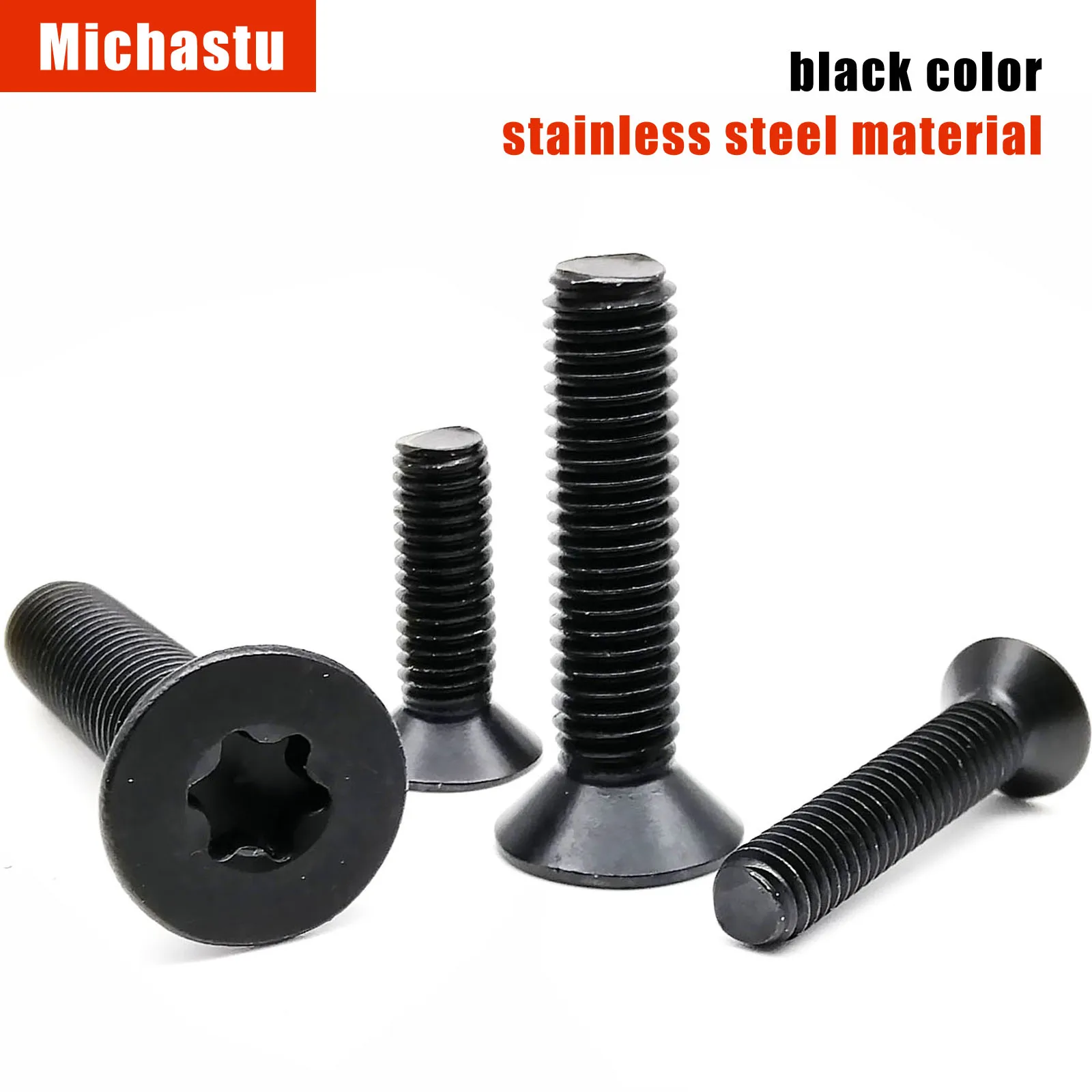 High Quality M2 M2.5 M3 M4 M5 M6 M8 Black A2 304 Stainless Steel GB2673 Six-Lobe Torx Head Flat Countersunk Bolt Screw