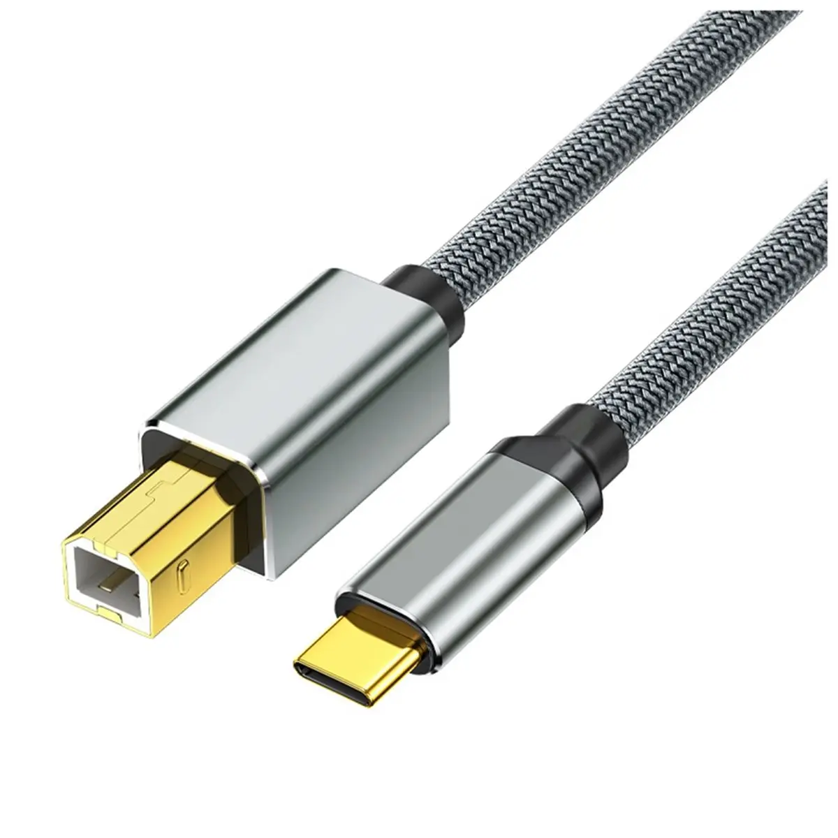 update. USB C to USB B 2.0 Printer Cable Braided Printer Scanner for SSD Enclosure, Blu-Ray Drives, Printers, Fax Machines 3.0m