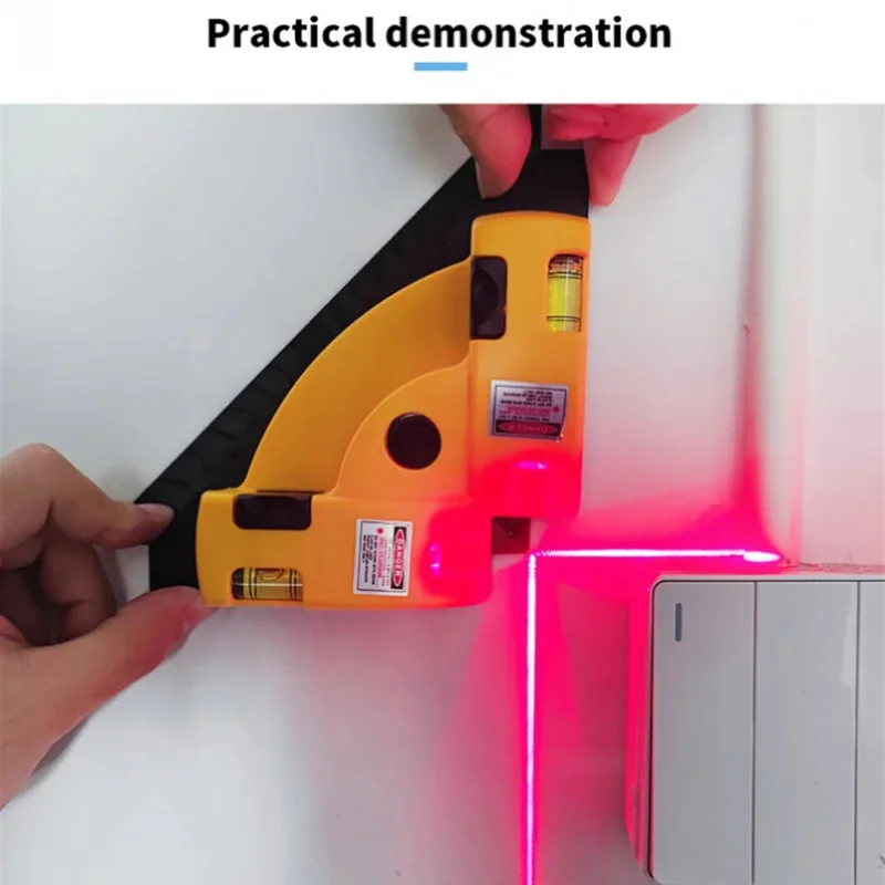 

90° Infrared Laser Level Vertical Horizontal Line Projection Square Floor Tiling Level Laser Accurate Measurement