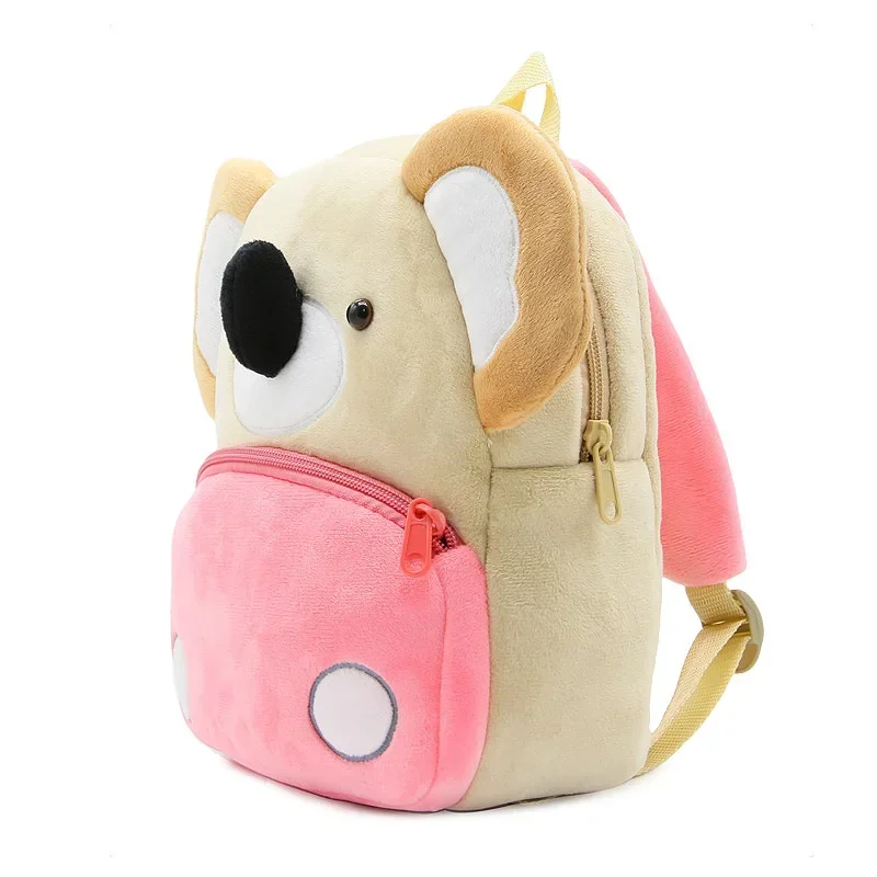 Sac à dos d\'école pour enfants, sac de collations pour enfants de la maternelle, matériau en peluche doux et confortable, conception de koala de