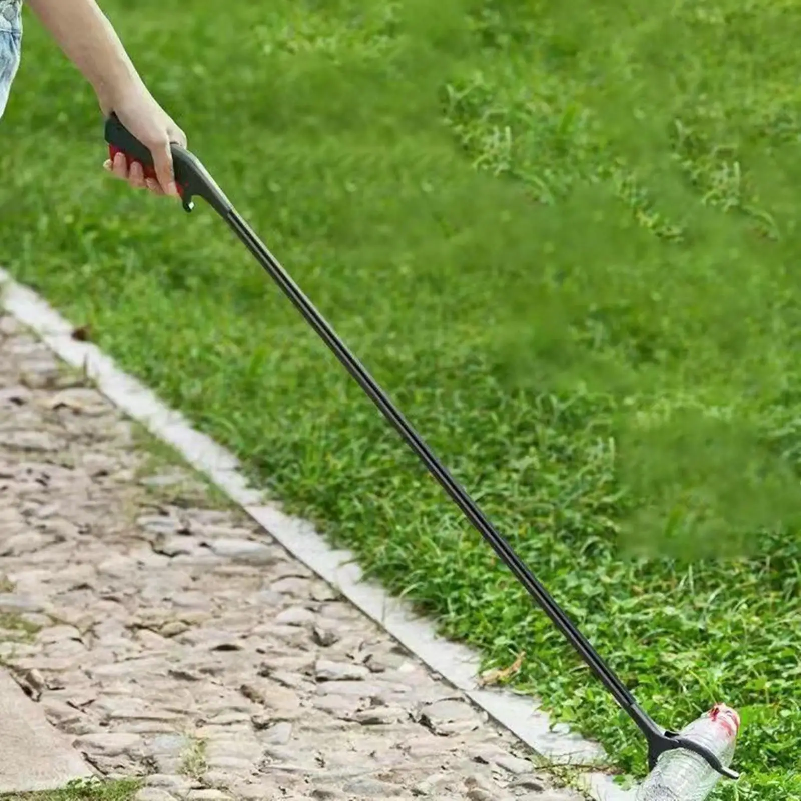 Grabber Reacher Tool Long Arm Extension Nonslip Jaw Lightweight Litter Picker for Yard Cleaning Trash Claw Ergonomic Seniors Aid