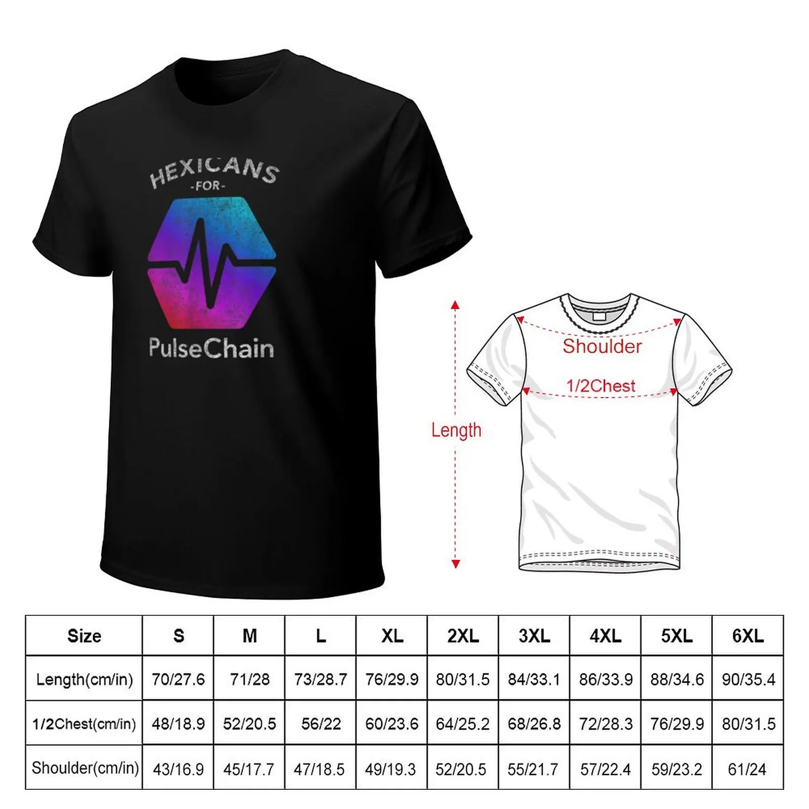 Hexicans for PulseChain - Proud To Be a HEX Crypto Investor T-Shirt Modern Style Print T-Shirt