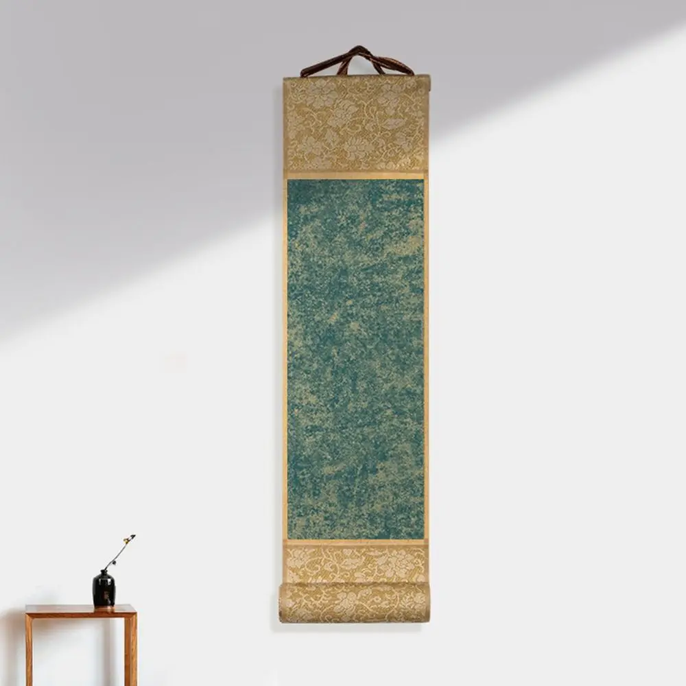 Crafts Office Home Decoration Gilded Rice Paper Scroll Painting Drawing Paper Blank Hanging Scroll Mini Batik Trumpet Scroll